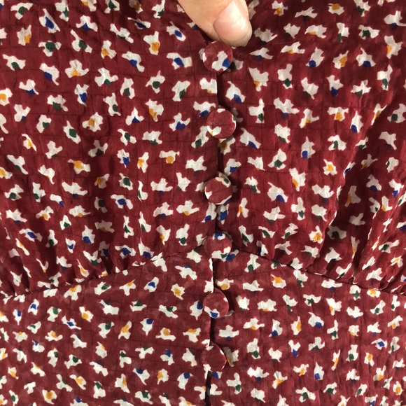 EUC Madewell Textured Micro Floral Printed Lined Sleeves Size 2 Mini Dress - Picture 6 of 16